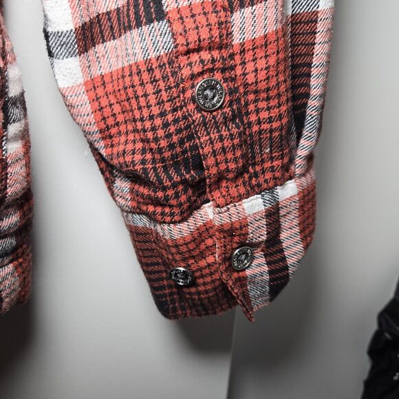 Wrangler ATG Mens Thermal Lined Flannel Utility Chore Work Shirt Shacket Large - Picture 4 of 6